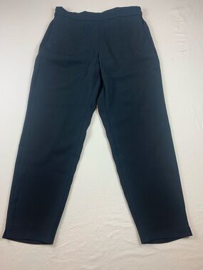 J Crew Factory Womens Black Jamie Pants Size 8 EUC PullOn Style Elastic Back